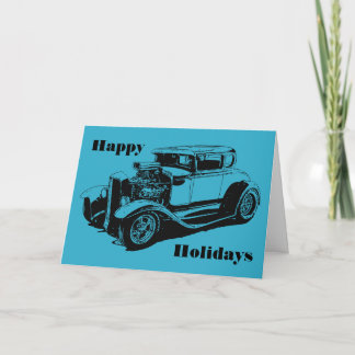 Cartão De Festividades Happy Holidays 1931 5 Window Coupe