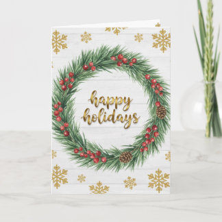Cartão De Festividades Happy Holidays Corporate Christmas Card