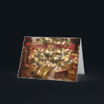 Cartão De Festividades Happy Holidays - Customizable Card<br><div class="desc">"Wishing you a holiday season overflowing with happiness & surrounded by love."</div>