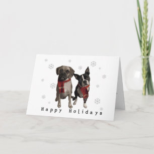 Cartão De Festividades Happy Holidays from Charlie and Murphy