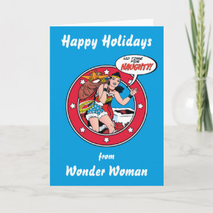 Cartão De Festividades Happy Holidays From Wonder Woman