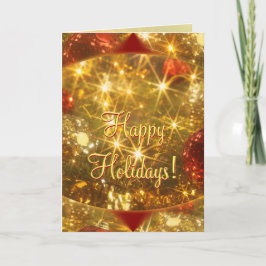 Cartão De Festividades Happy Holidays Greeting Card