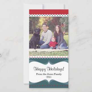 Cartão De Festividades Happy Holidays Photo Card