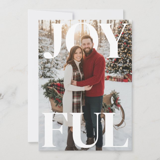 Cartão De Festividades Happy Holidays PhotoPop Card (Frente)