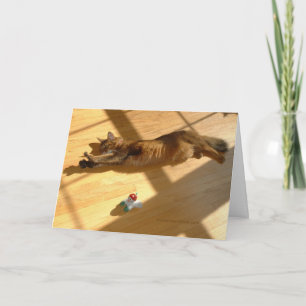 Cartão De Festividades Happy Holidays, Somali Cat Style