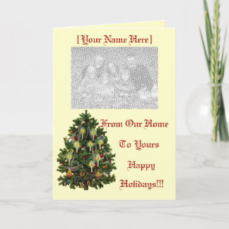 Cartão De Festividades Happy Holidays Template