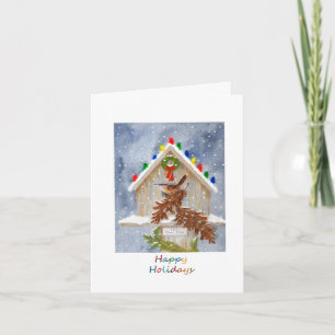 Cartão De Festividades Happy Holidays Wren