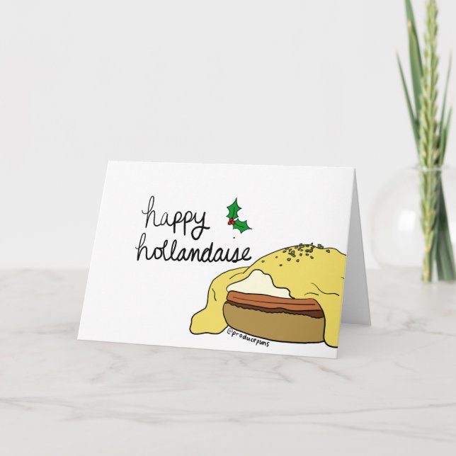Cartão De Festividades Happy Hollandaise! (Frente)