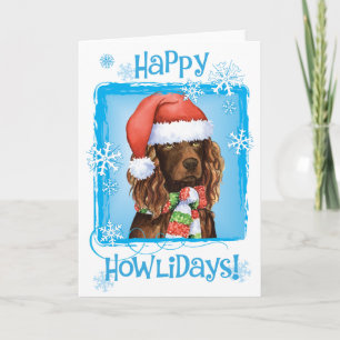 Cartão De Festividades Happy Howliday Boykin Spaniel