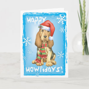 Cartão De Festividades Happy Howlidays Bloodhound