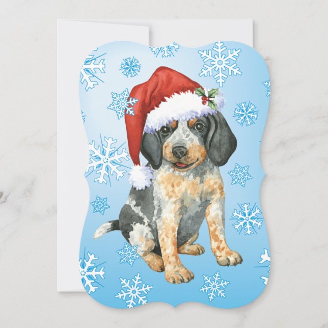 Cartão De Festividades Happy Howlidays Bluetick (Frente)