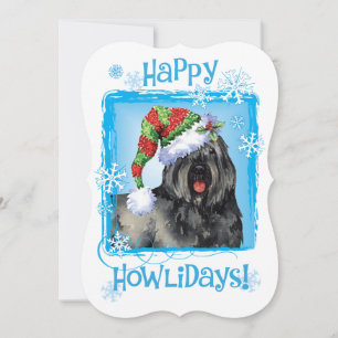 Cartão De Festividades Happy Howlidays Bouvier