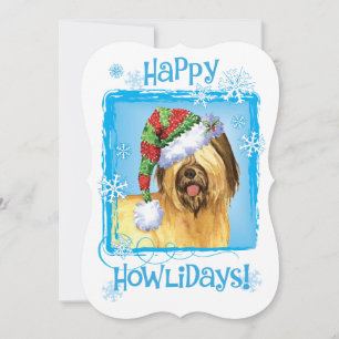 Cartão De Festividades Happy Howlidays Briard