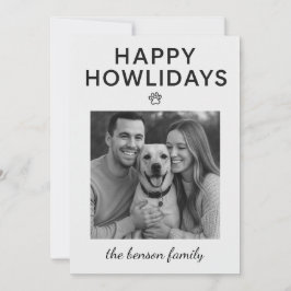 Cartão De Festividades Happy Howlidays Dog Holiday Card 
