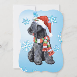 Cartão De Festividades Happy Howlidays Kerry Blue Terrier