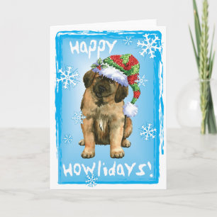 Cartão De Festividades Happy Howlidays Leonberger