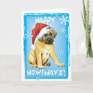 Cartão De Festividades Happy Howlidays Mastiff