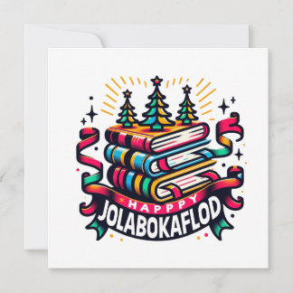 Cartão De Festividades Happy Jolabokaflod