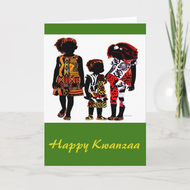 Cartão De Festividades Happy Kwanzaa (Frente)