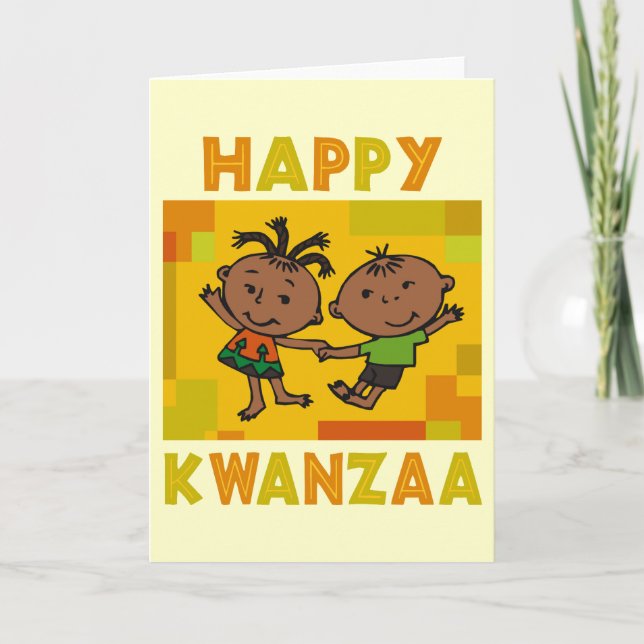 Cartão De Festividades Happy Kwanzaa (Frente)