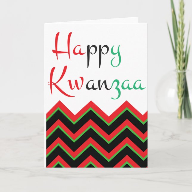 Cartão De Festividades Happy Kwanzaa (Frente)