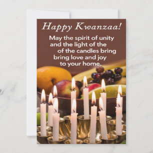 Cartão De Festividades Happy Kwanzaa