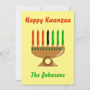 Cartão De Festividades Happy Kwanzaa Beauful