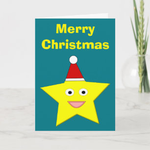 Cartão De Festividades Happy Little Christmas Star Custom Card