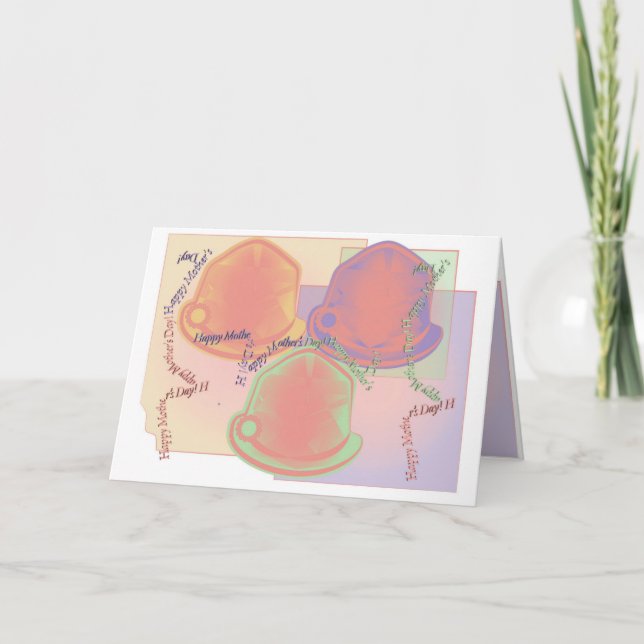 Cartão De Festividades Happy Mother's Day Greeting (Frente)