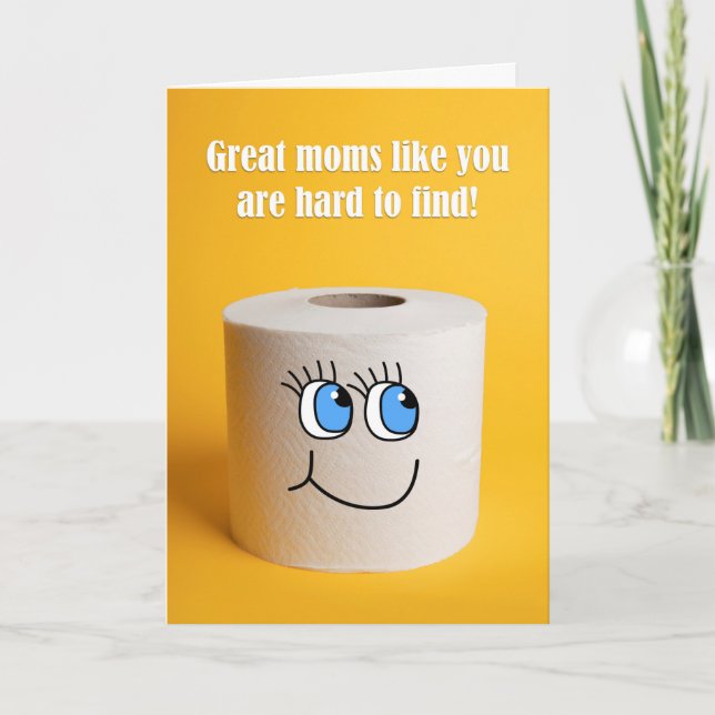 Cartão De Festividades Happy Mother's Day Toilet Paper Humor (Frente)