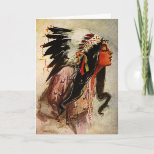 Cartão De Festividades Happy Native American Day Card