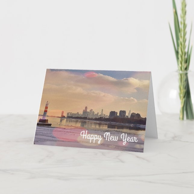 Cartão De Festividades Happy New Year (Frente)