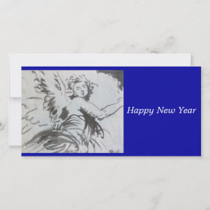 Cartão De Festividades Happy New Year Angle card