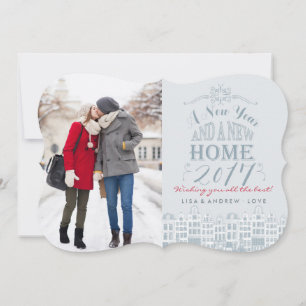 Cartão De Festividades Happy New Year New Home   Holiday Photo Card