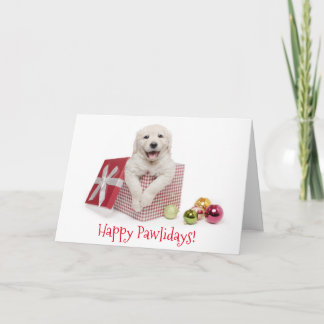 Cartão De Festividades Happy Pawlidays Christmas Card