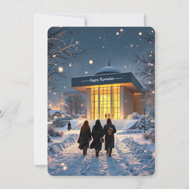 Cartão De Festividades Happy Ramadan (Frente)