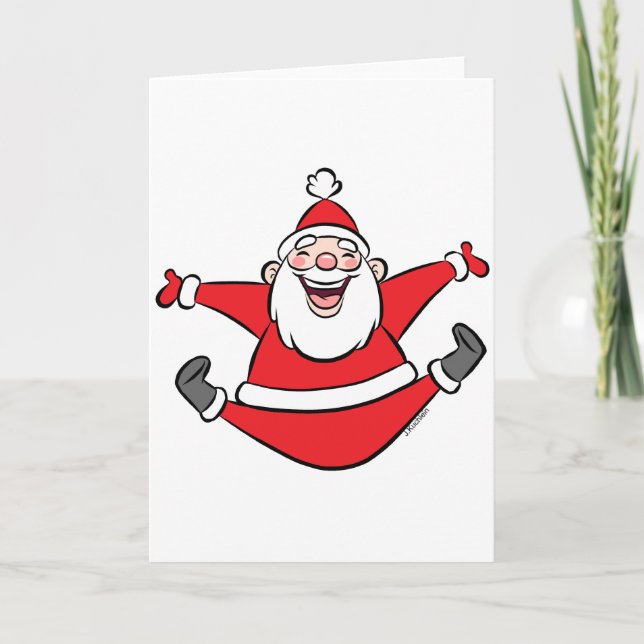 Cartão De Festividades Happy Santa (Frente)