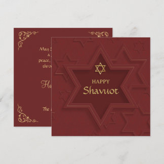 Cartão De Festividades Happy Shavuot Elegant