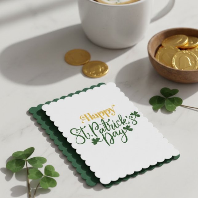 Cartão De Festividades Happy St Patrick’s Day Irish Greeting Card (Criador carregado)