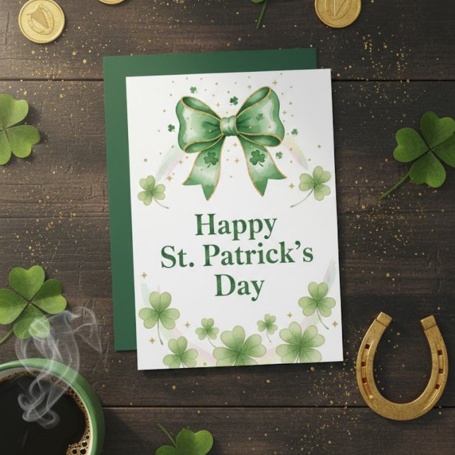 Cartão De Festividades Happy St Patrick’s Day Irish Greeting Card (Criador carregado)