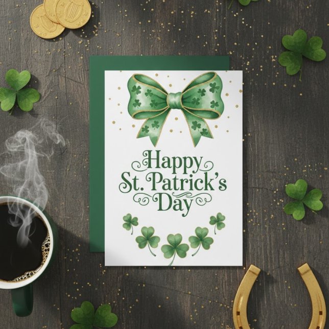 Cartão De Festividades Happy St Patrick’s Day Irish Greeting Card (Criador carregado)