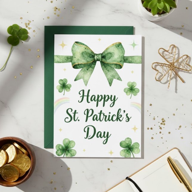 Cartão De Festividades Happy St Patrick’s Day Irish Greeting Card (Criador carregado)