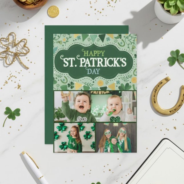 Cartão De Festividades Happy St Patrick’s Day Irish Greeting Card (Criador carregado)