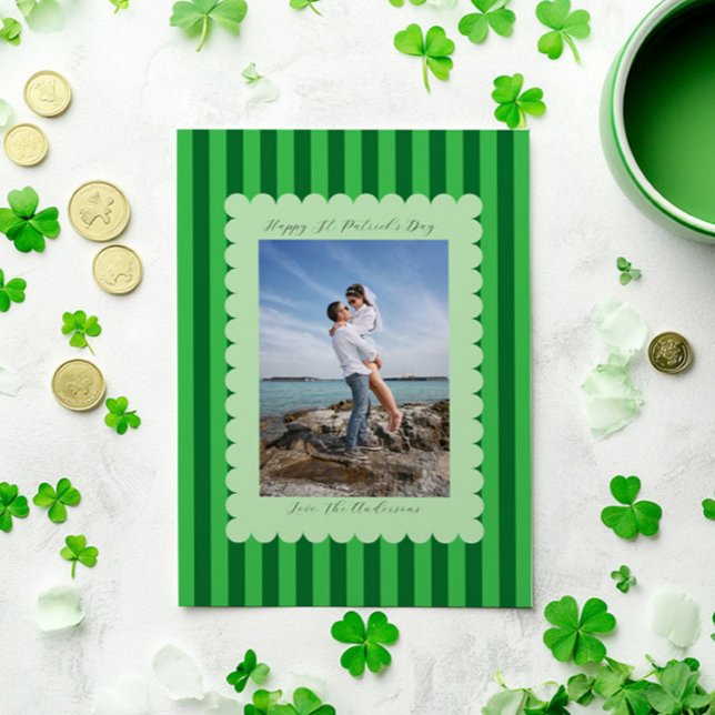Cartão De Festividades Happy St. Patrick's Day Custom Photograph Modern (Criador carregado)