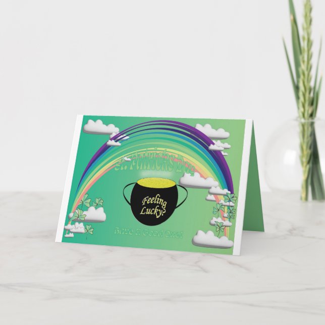 Cartão De Festividades Happy St. Patrick's Day Greeting (Frente)