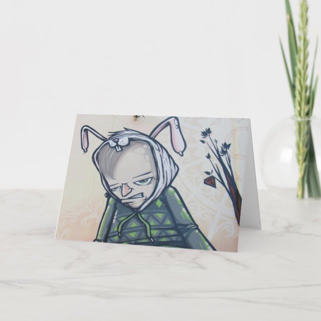 Cartão De Festividades happy surreal easter (Frente)