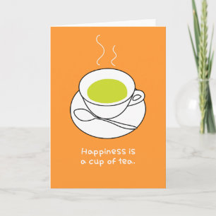 Cartão De Festividades Happy Tea
