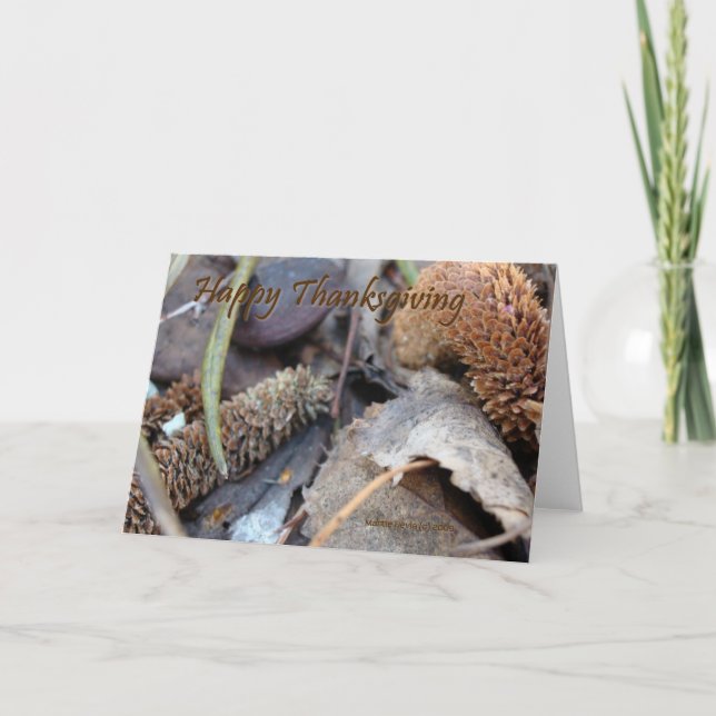 Cartão De Festividades Happy Thanksgiving - Card (Frente)