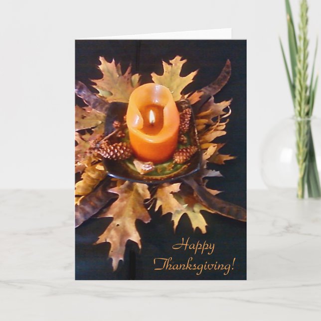 Cartão De Festividades "Happy Thanksgiving!" card (Frente)