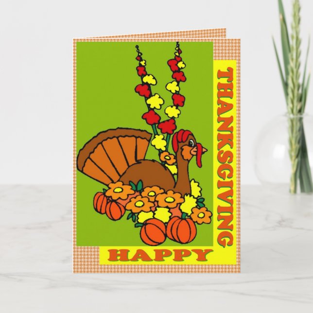 Cartão De Festividades Happy Thanksgiving Card (Frente)